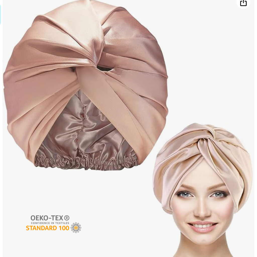 Silk Bonnet for Sleeping Silk Sleep Cap – The Good Planet Company