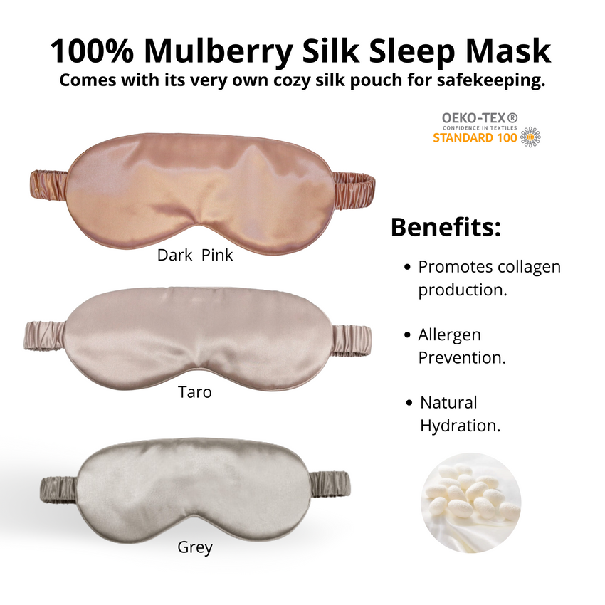 100% Mulberry Silk Sleep Mask
