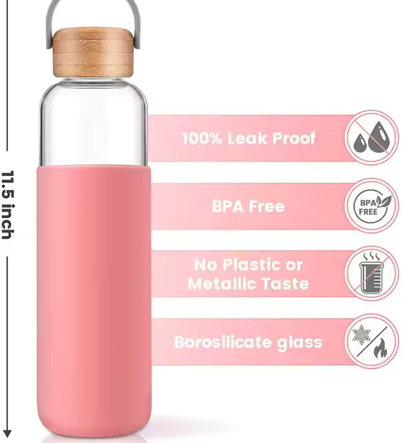 Glass Water Bottle
