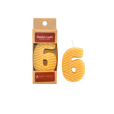 Numbered Beeswax Birthday Candles