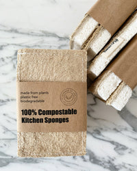 100% Compostable Kitchen Sponges (2 pack)