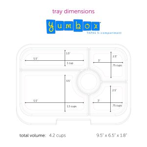 YumBox Tapas - 5 Compartment