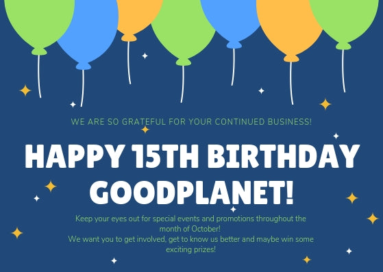 Happy 15th Birthday GoodPlanet!