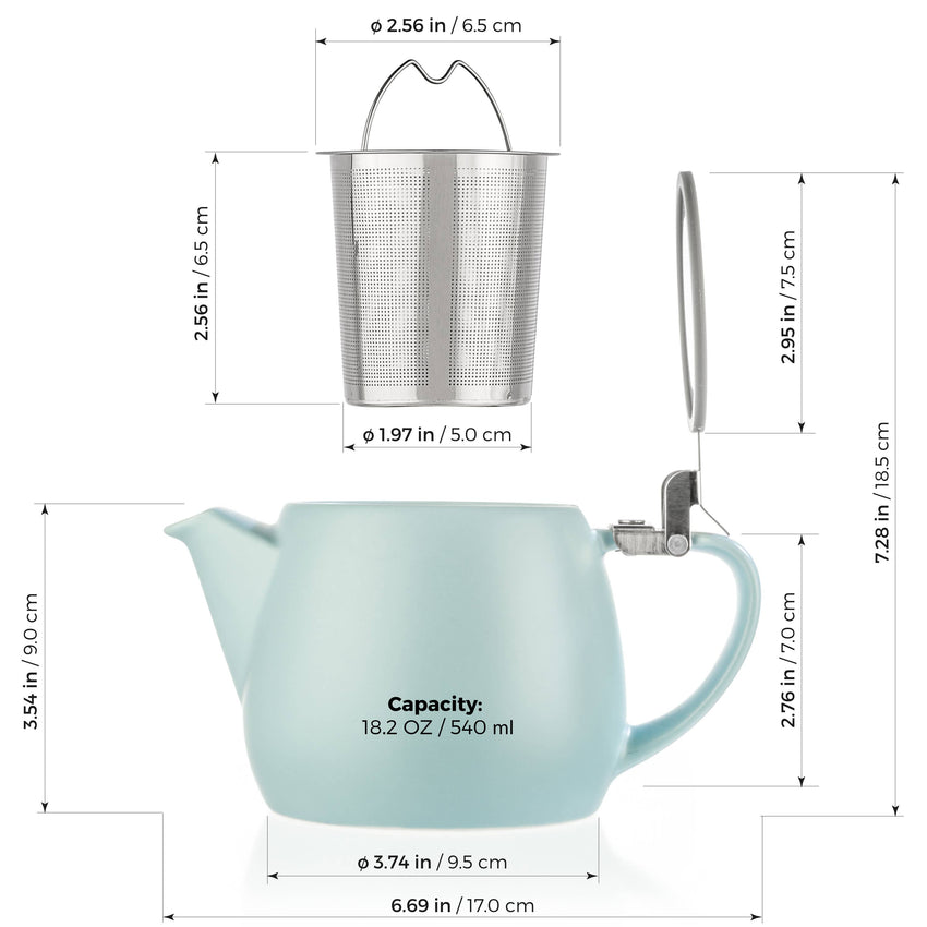 Pluto Porcelain Teapot