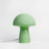 Glass Tall Mushroom Lamp, Petite Close Top