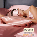 Dark Pink Silk Pillowcase