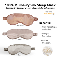 100% Mulberry Silk Sleep Mask