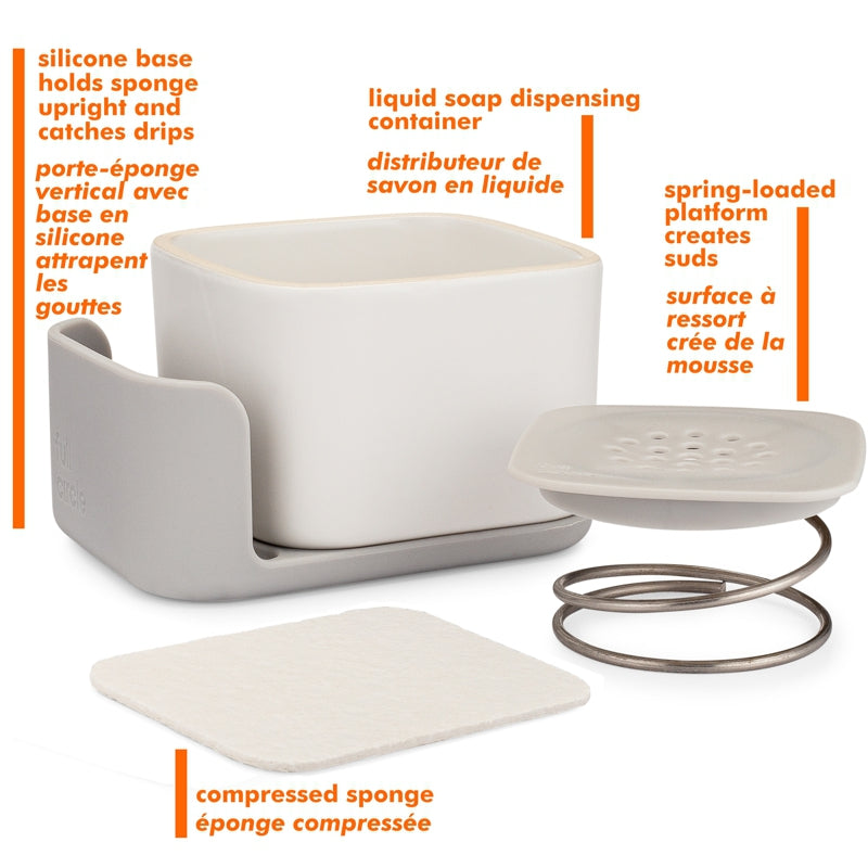 BUBBLE-UP™ Foaming Soap Dispenser & Sponge