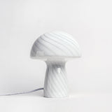 Glass Tall Mushroom Lamp, Petite Close Top