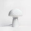 Glass Tall Mushroom Lamp, Petite Close Top