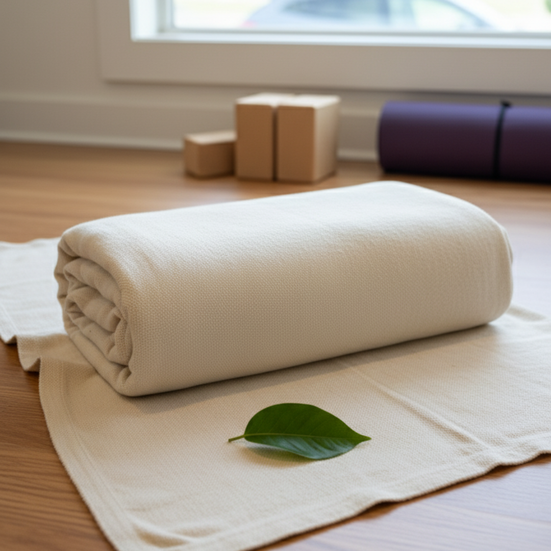 Melange Cotton Yoga Blanket