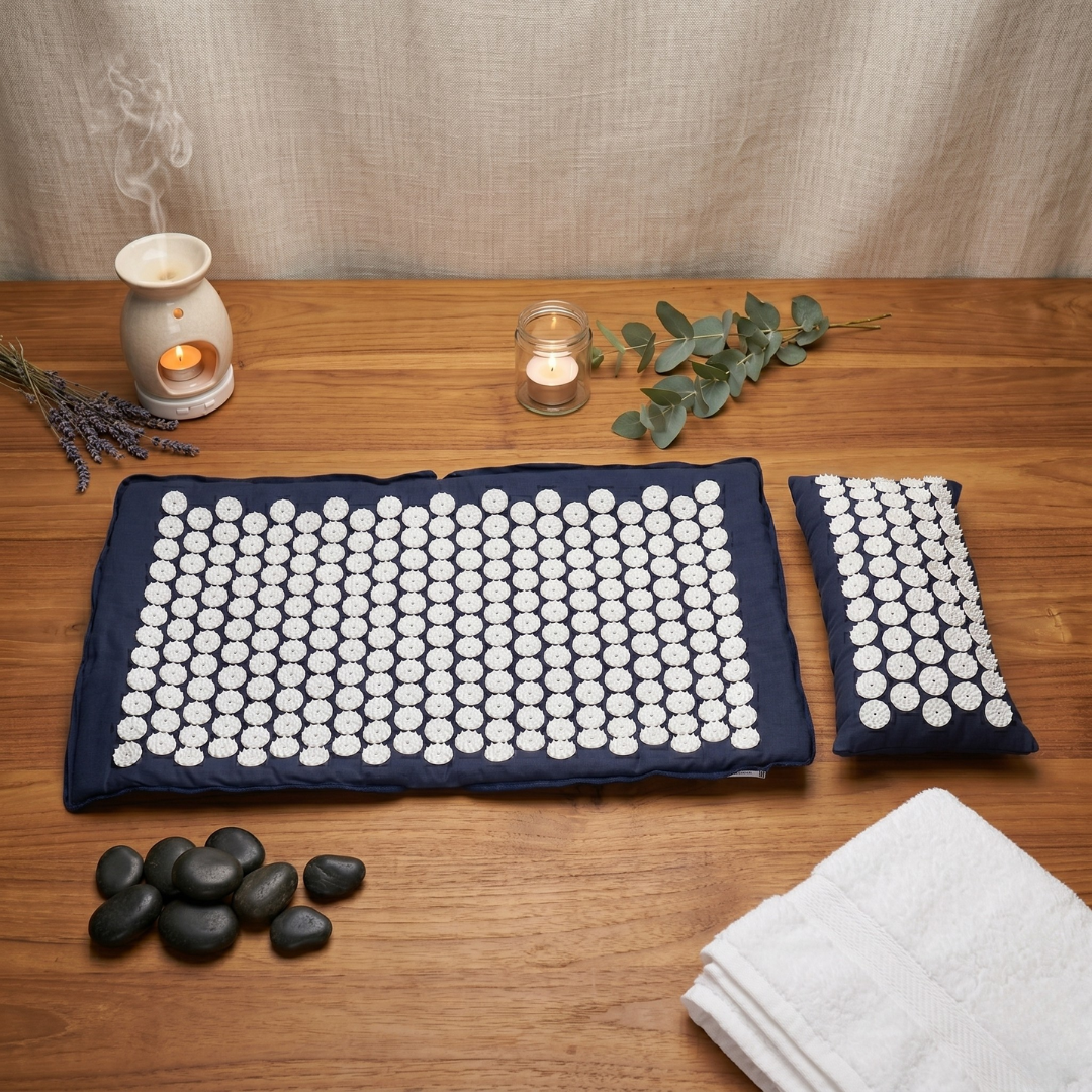 Acupressure Mat and Pillow Set | Pressure Point Relaxation & Recovery