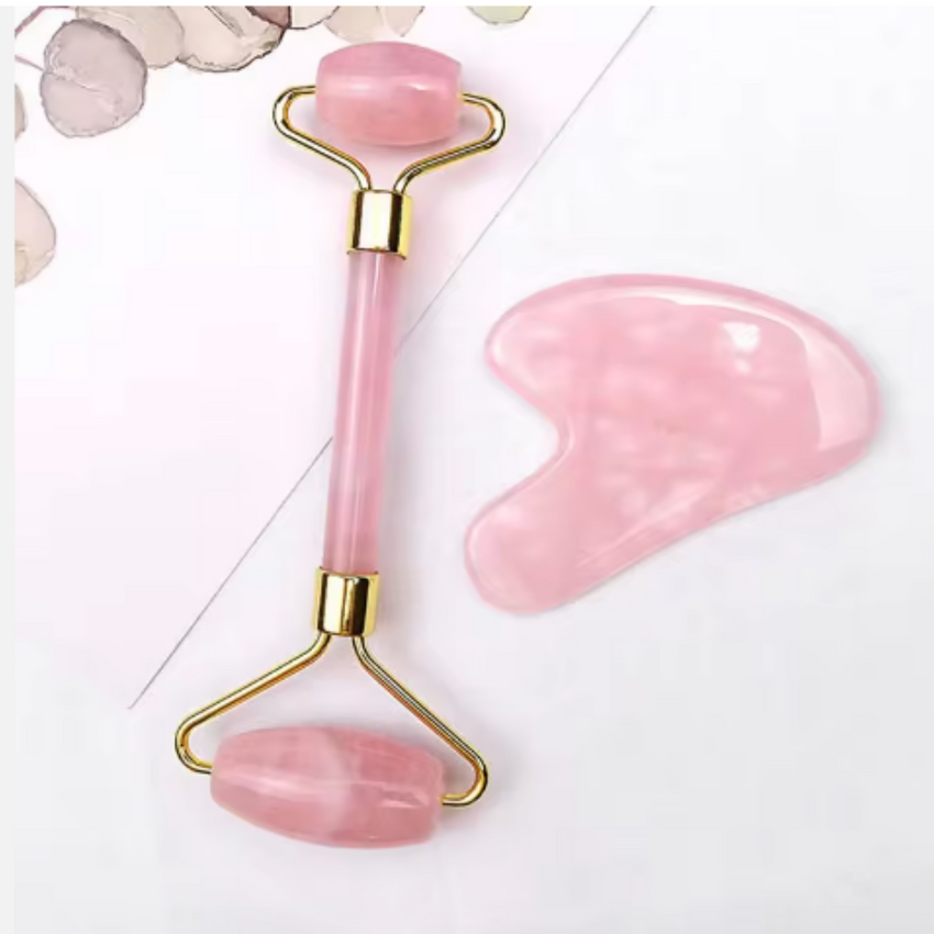 Duo Anti-wrinkle:  Gua Sha Tool and Roller.