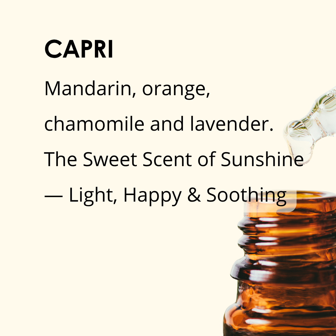 CAPRI Essential Oil Blend | Mandarin, Orange & Lavender