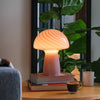 Glass Tall Mushroom Lamp, Petite Close Top