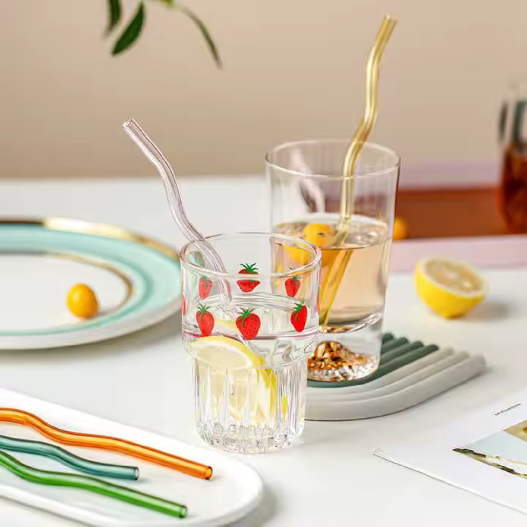 Glass Straw Set