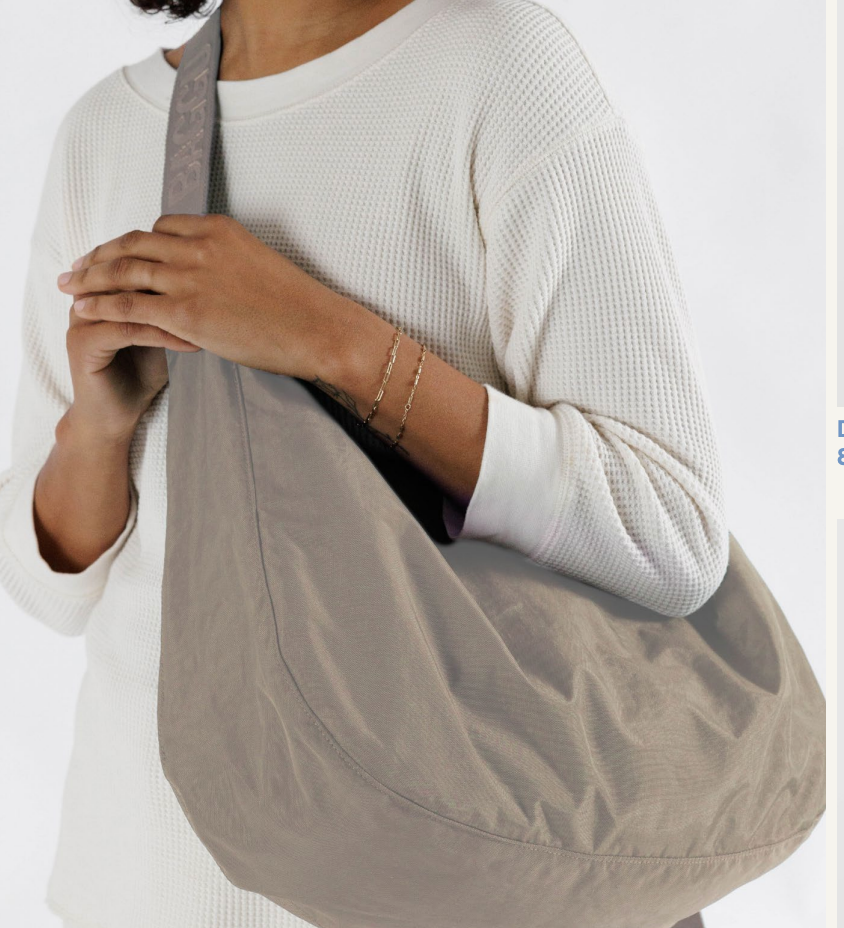 Large Nylon Crescent Bag