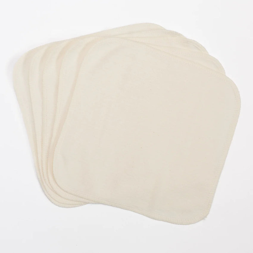Bamboo/Organic Cotton Fleece Washcloths - Pack of 5