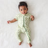 2-Way Zip Short Sleeve Romper - Signature Print