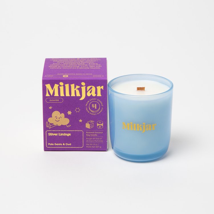 Milk Jar Elevated 8oz Candle