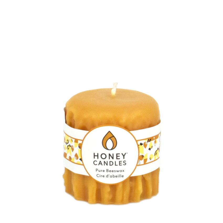 Natural Heritage Drip Pillar Beeswax Candles