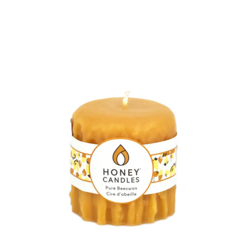 Natural Heritage Drip Pillar Beeswax Candles