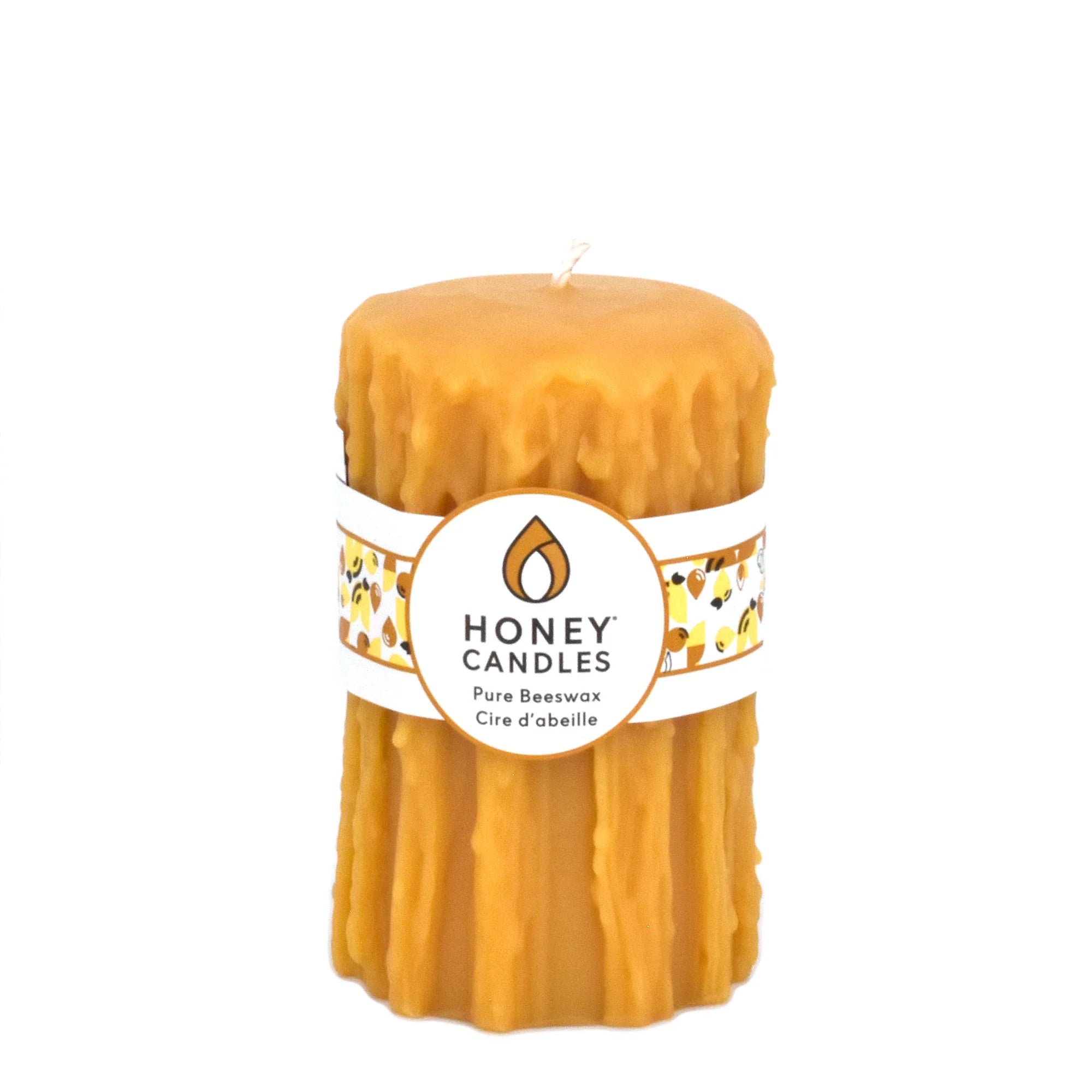 Natural Heritage Drip Pillar Beeswax Candles