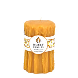 Natural Heritage Drip Pillar Beeswax Candles