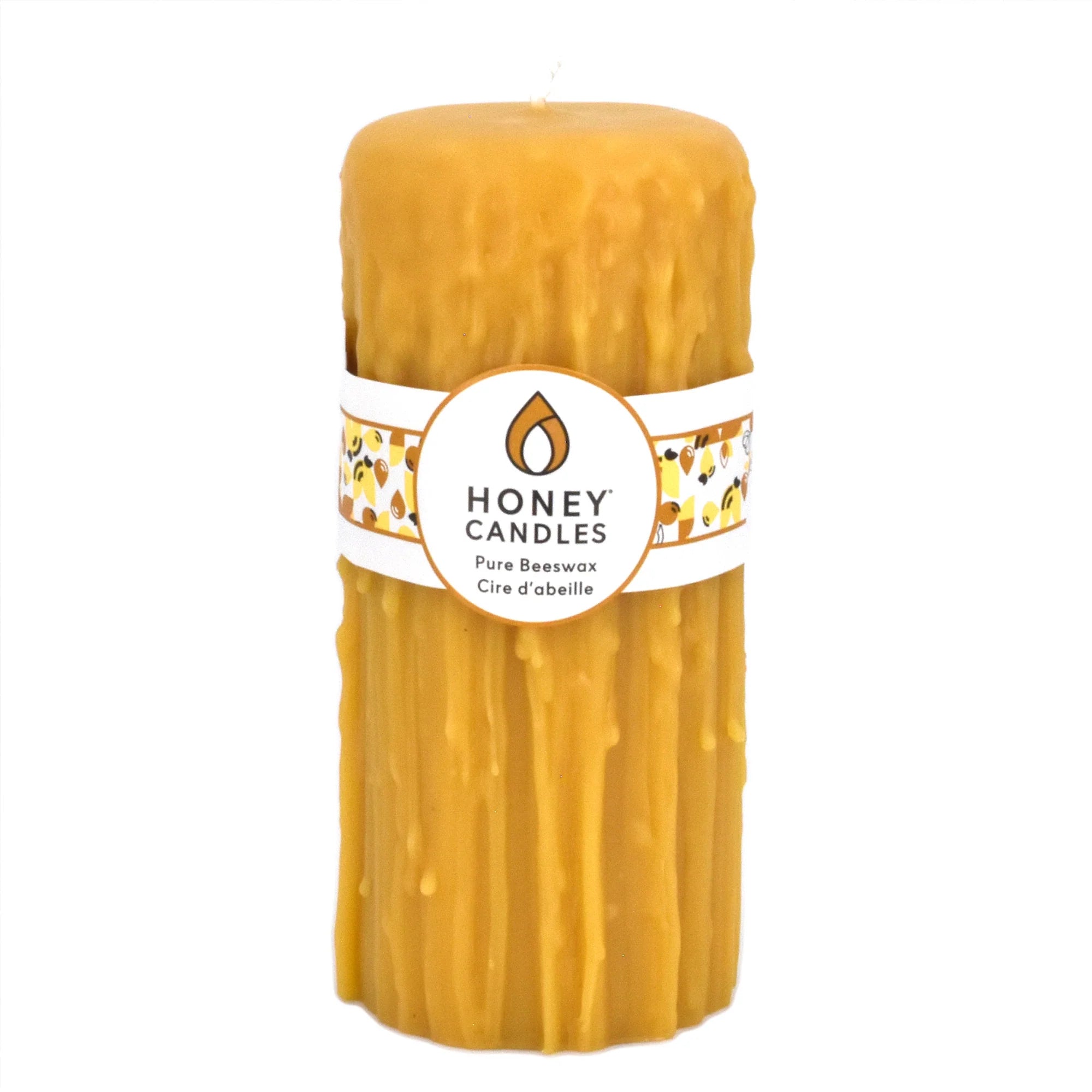 Natural Heritage Drip Pillar Beeswax Candles