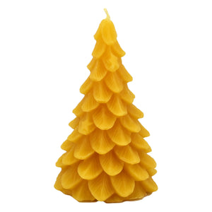Yule Tree Natural Beeswax Candle