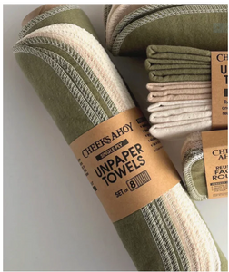 Pre-rolled Unpaper Towels - single ply 8pk