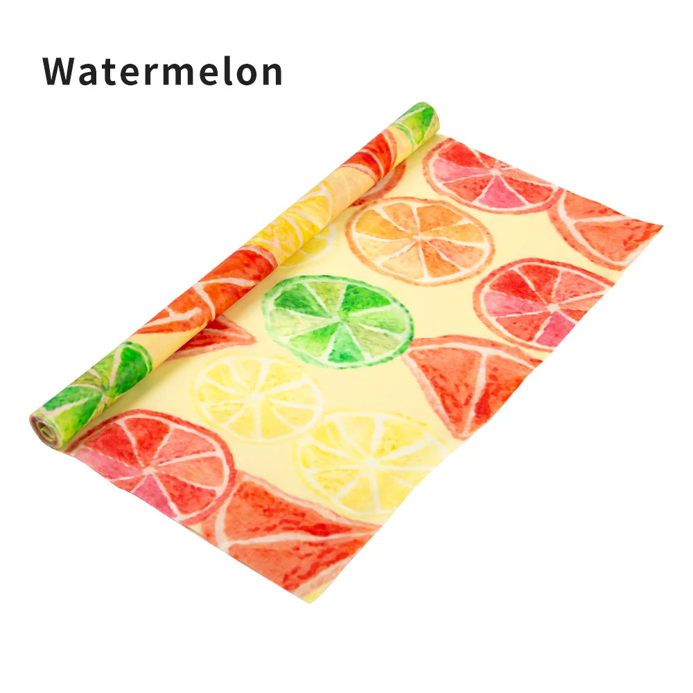 33x100cm Cropable Reusable Beeswax Wrap Roll, Eco Friendly Beeswax Food Wraps, Bread Sandwich Wraps And Bowl Covers