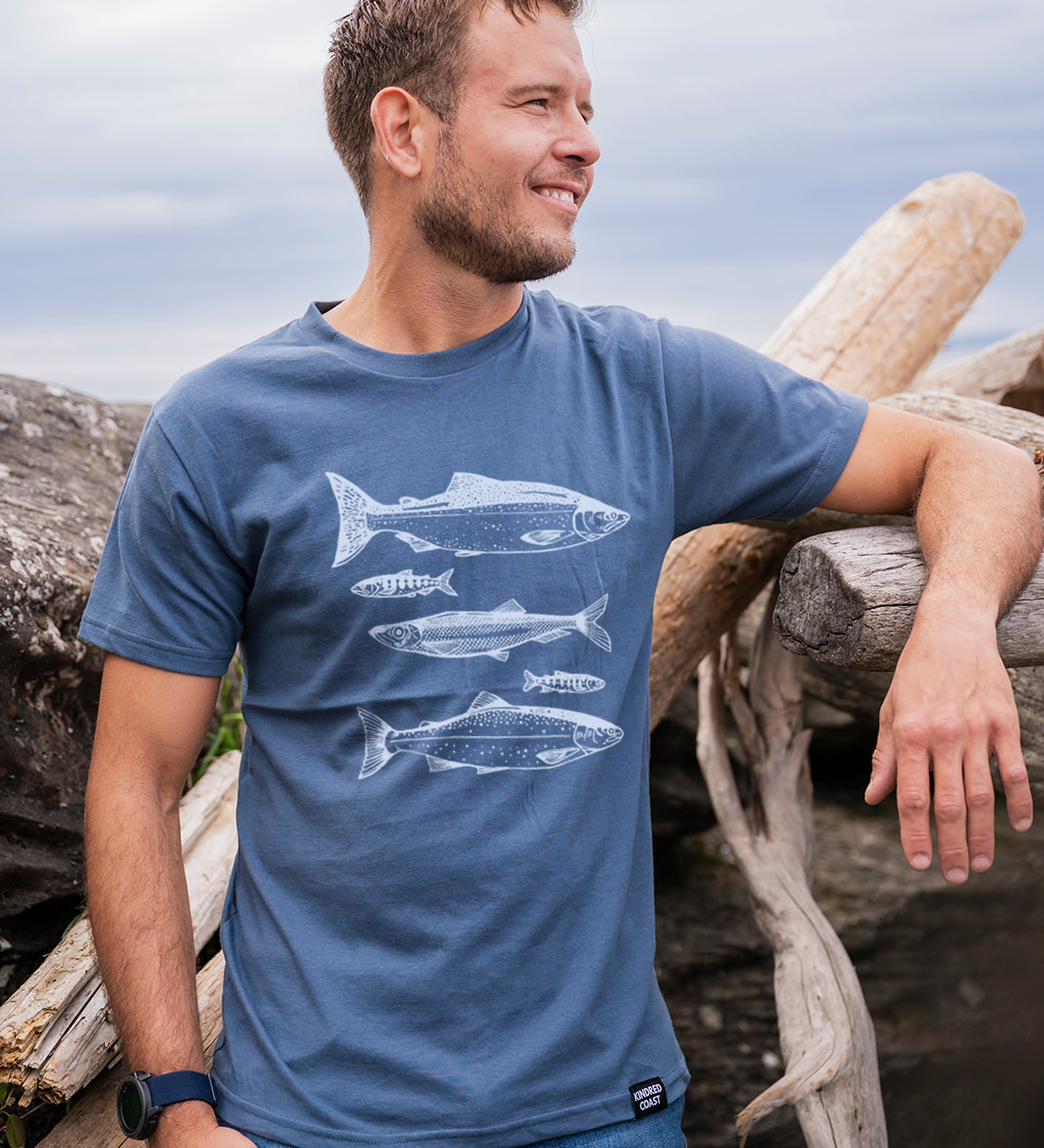 SALMON- Unisex Organic Cotton Tee