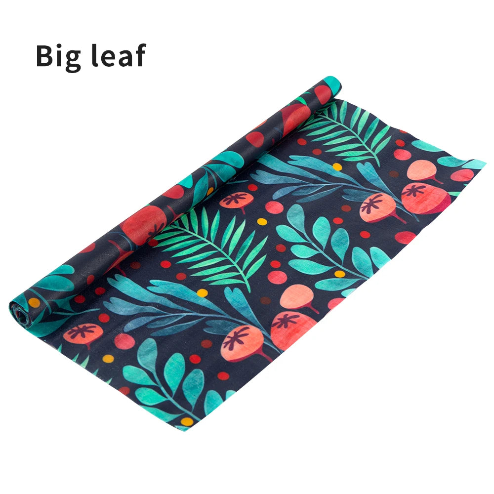 33x100cm Cropable Reusable Beeswax Wrap Roll, Eco Friendly Beeswax Food Wraps, Bread Sandwich Wraps And Bowl Covers