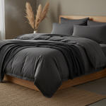 Ambiente wellness con sábanas charcoal