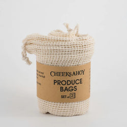 Organic Cotton Produce bags (2 Pack)