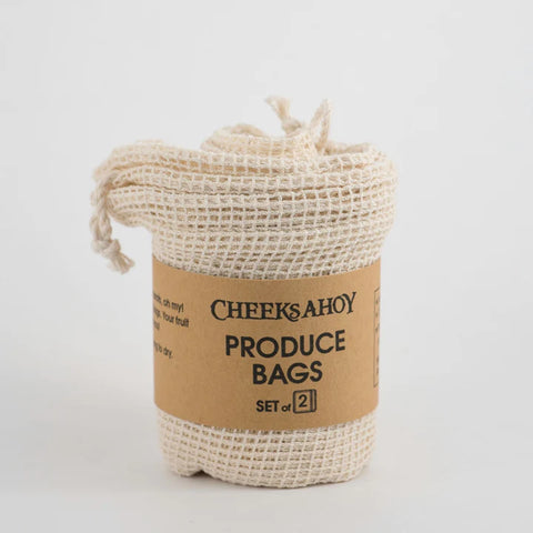 Organic Cotton Produce bags (2 Pack)