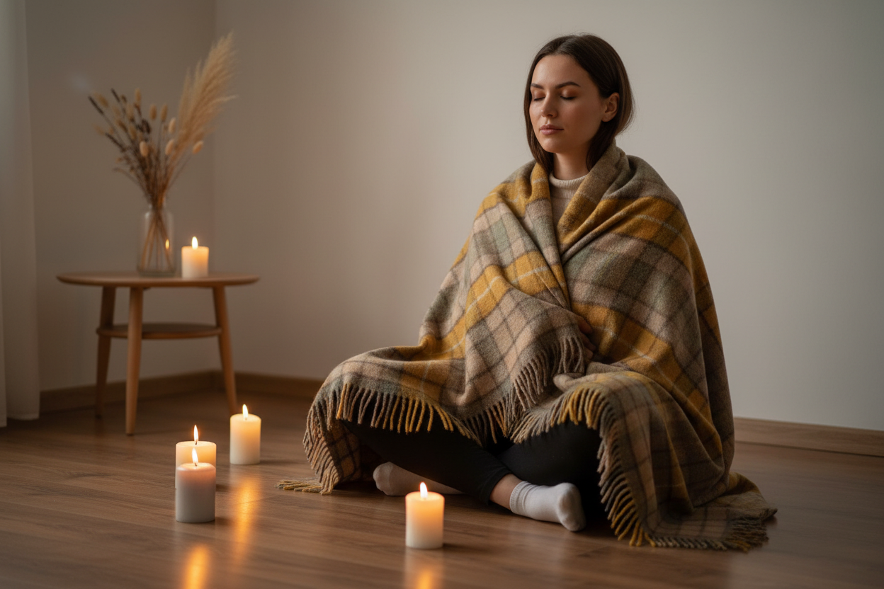 Buchanan Natural Highland Tartan — Meditation Lifestyle