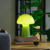 Glass Tall Mushroom Lamp, Petite Close Top