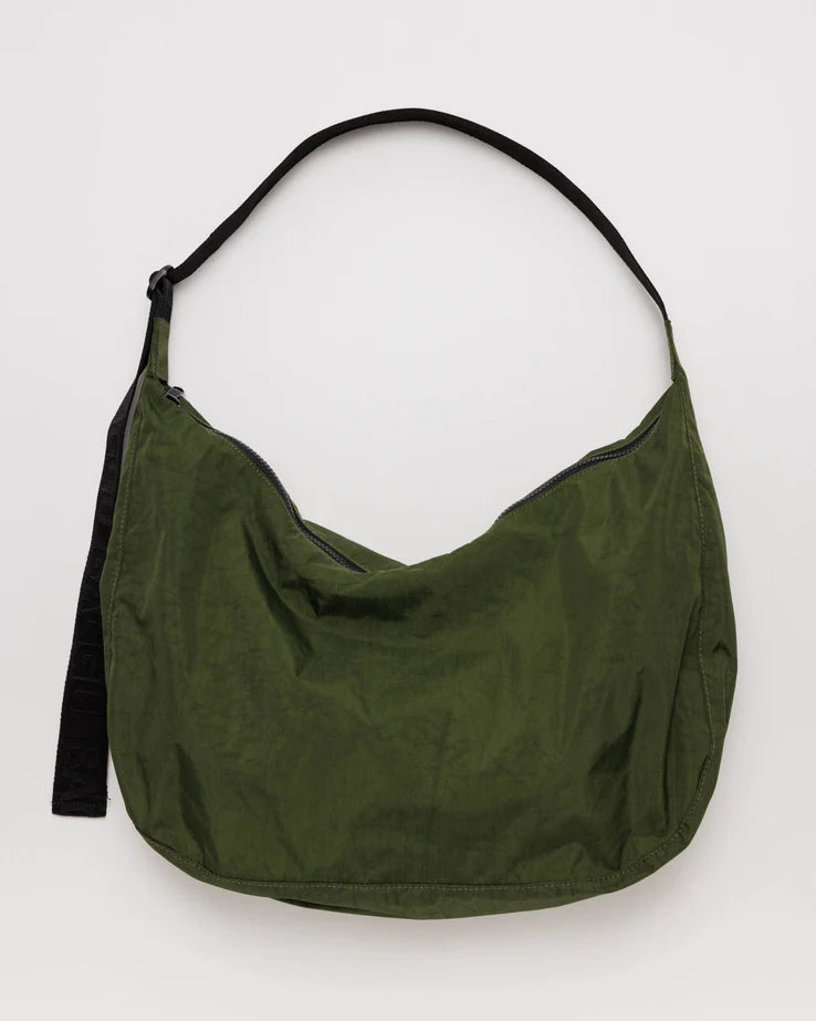 BAGGU Large Nylon Crescent Bag Dove