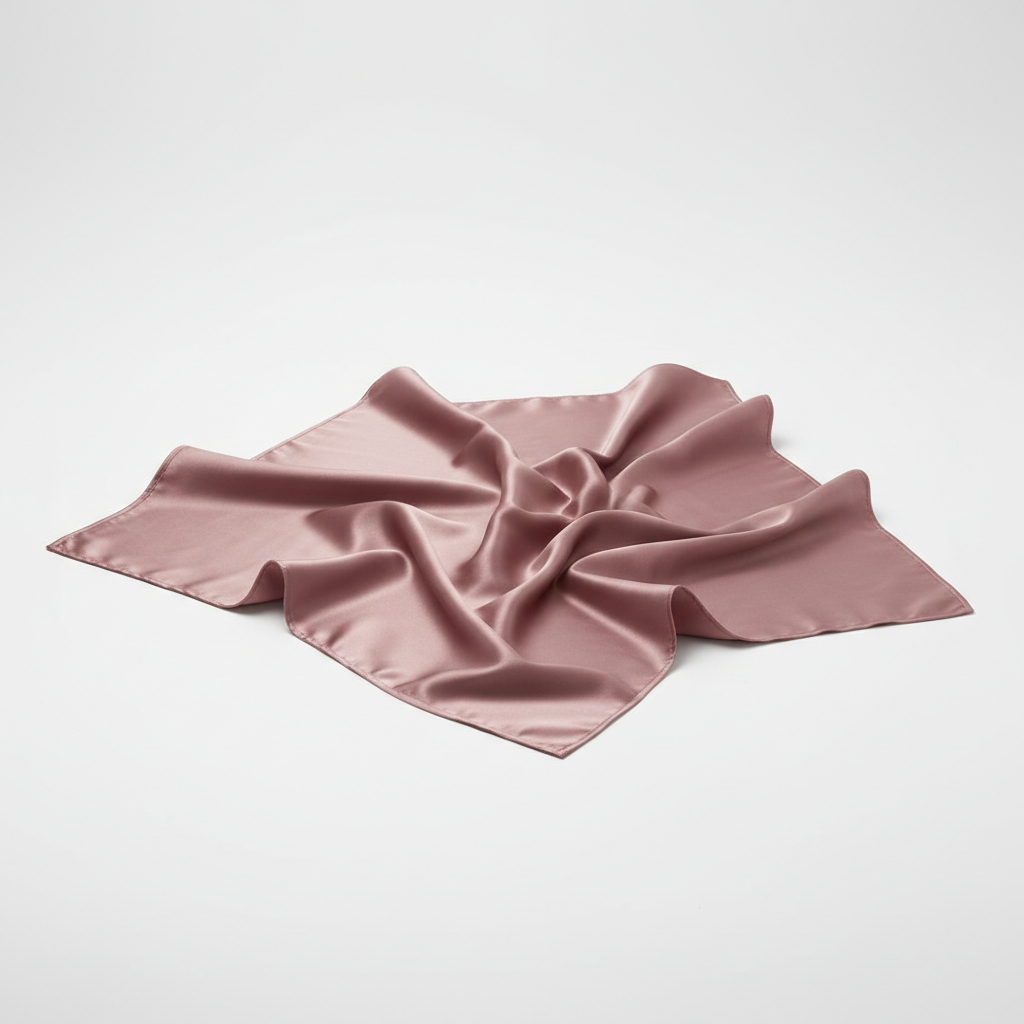 Funda de almohada de seda medium dusty pink