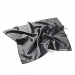 Funda de almohada de seda mulberry gris oscuro