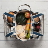 Navy Stripe Shopping Tote