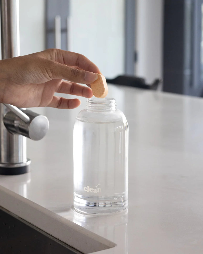 Foaming Glass Pump Bottle and Tablet Kit