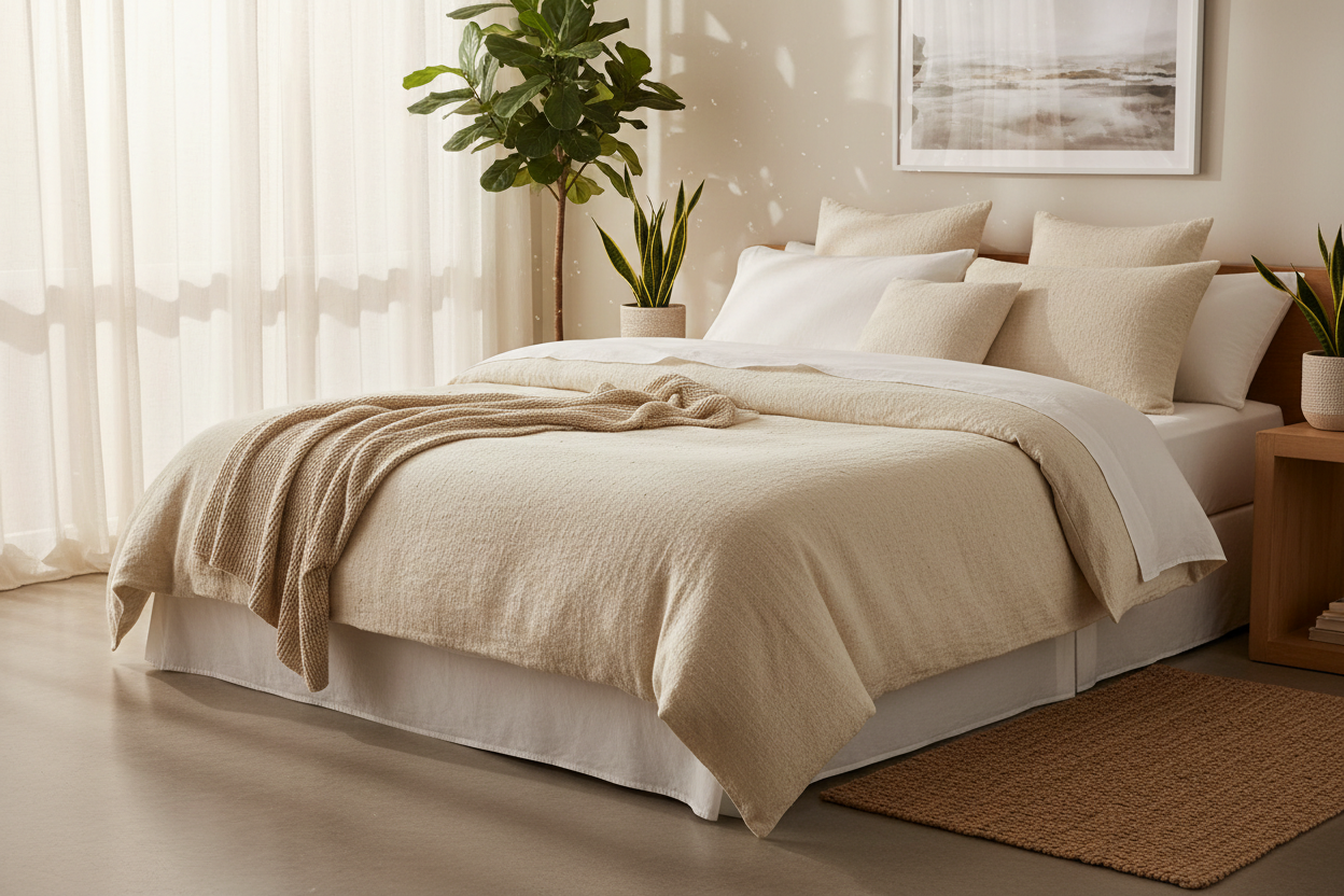 Ivory Australian Wool Duvet Lifestyle - Luxury Natural Bedding