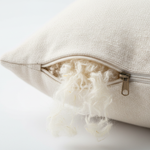 Customizable Kapok Pillow Zipper Detail - Adjustable Loft and Firmness