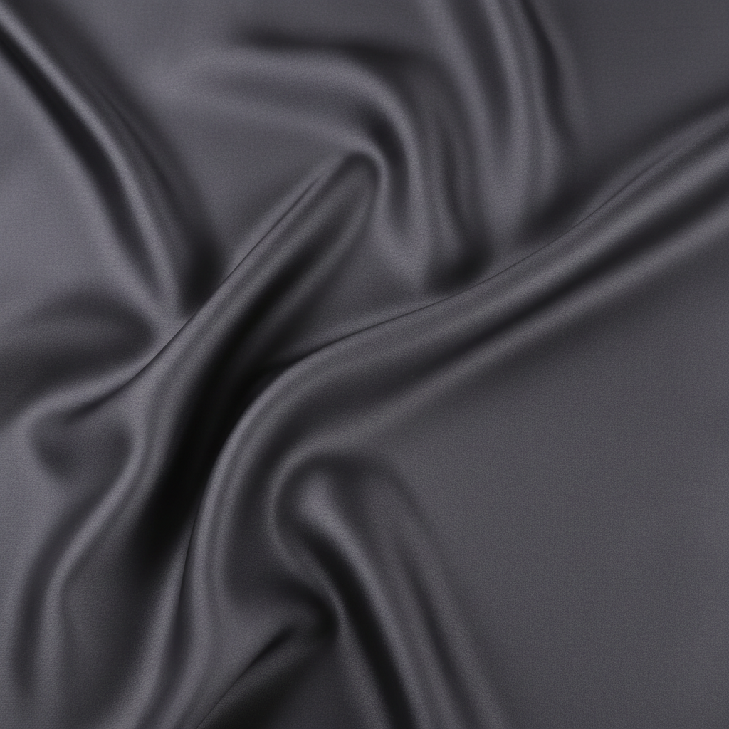 Close-up detail of 22 momme mulberry silk pillowcase fabric texture showing lustrous sheen