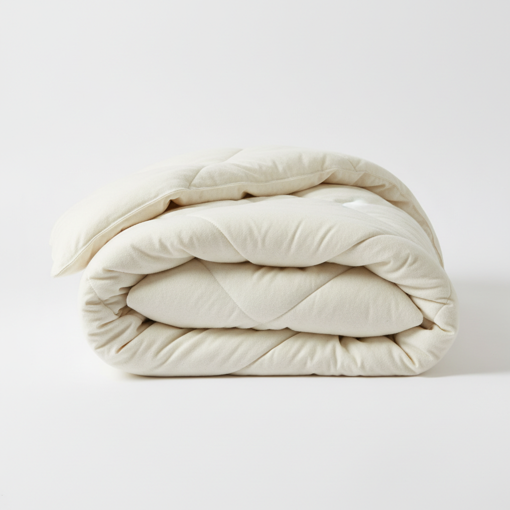 Premium Australian Wool Duvet Ivory 300gsm - Natural Fiber All-Season Comfort