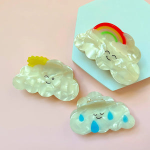 Mona Cellulose Acetate Hair Claw Clips