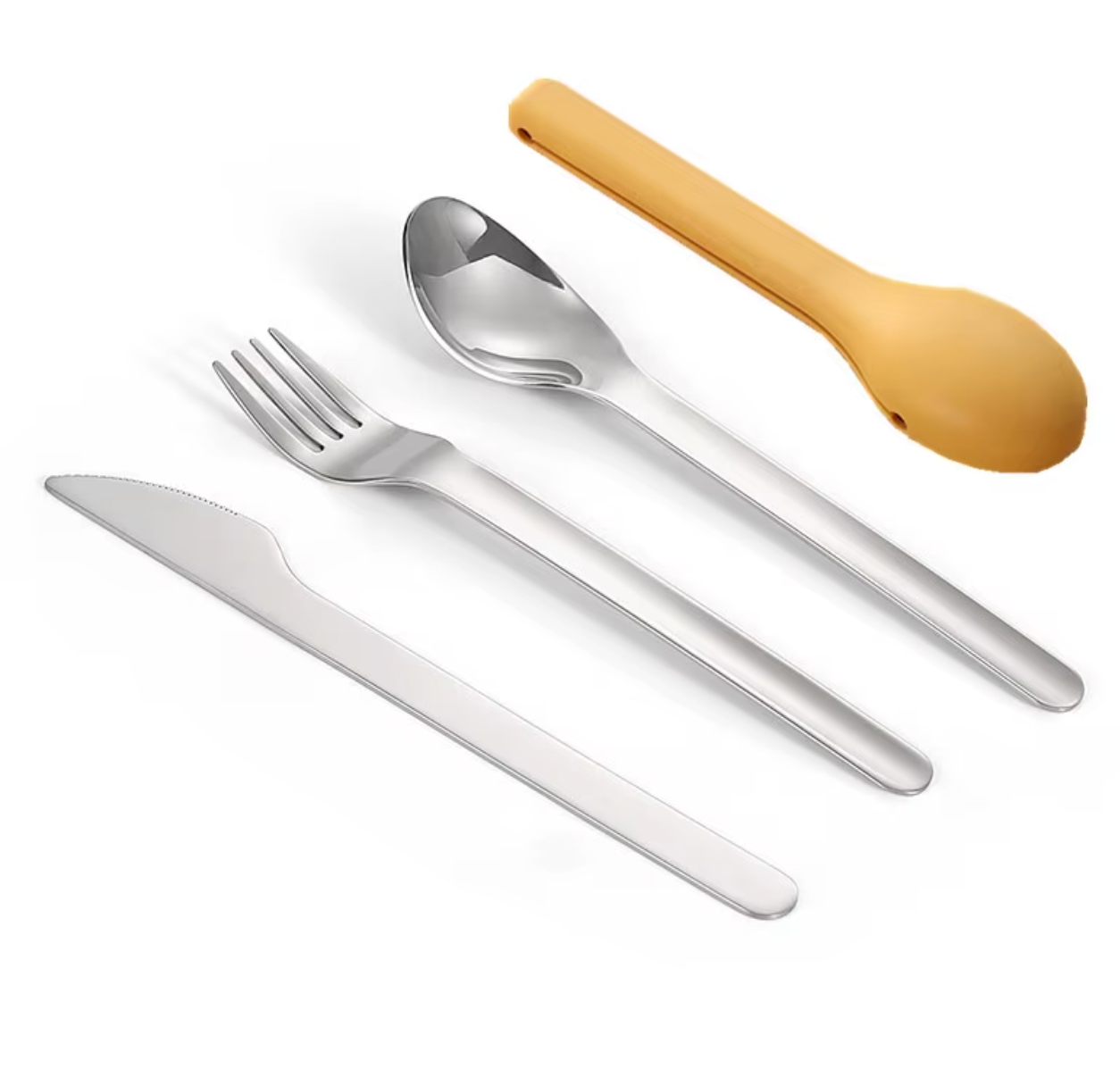 Portable Cutlery Set with Silicone Case